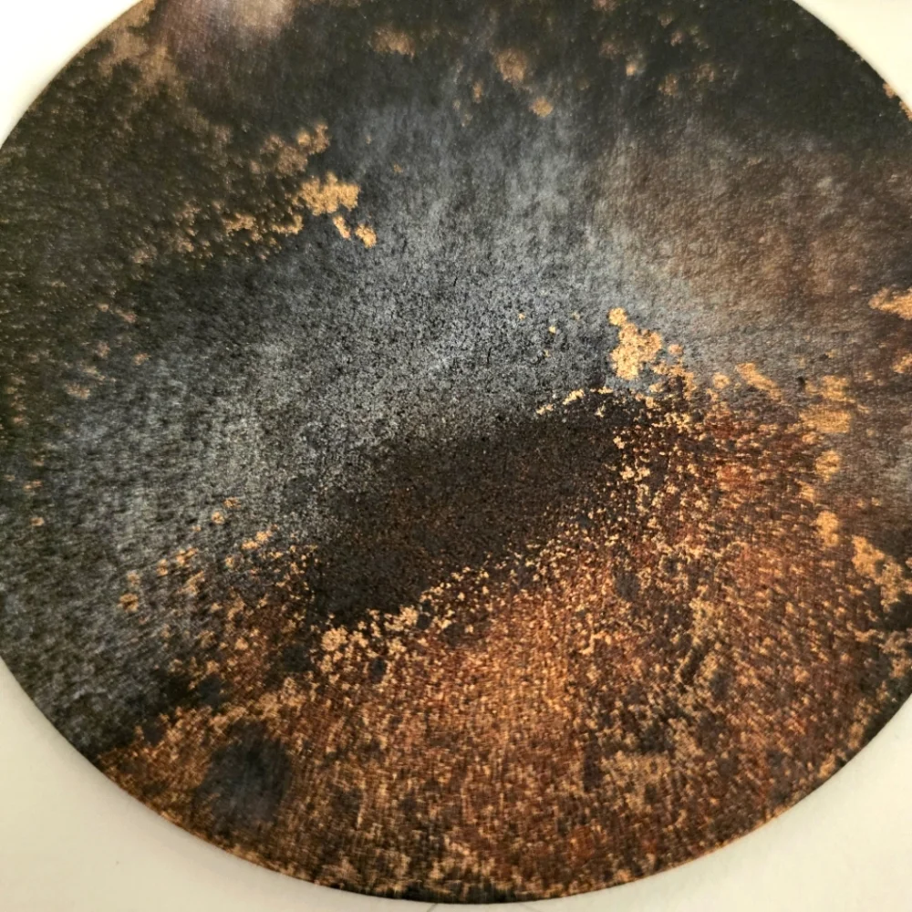 HANDCRAFTED & HANDPAINTED 6 Wood Coaster Set & Upcycled Single Light Switch Case - Picture 15 of 17